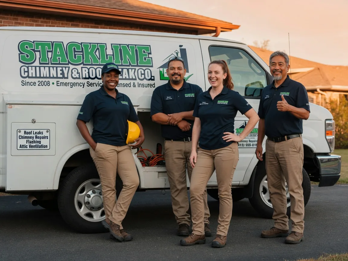 Chimney flashing repair company in Knott, TX